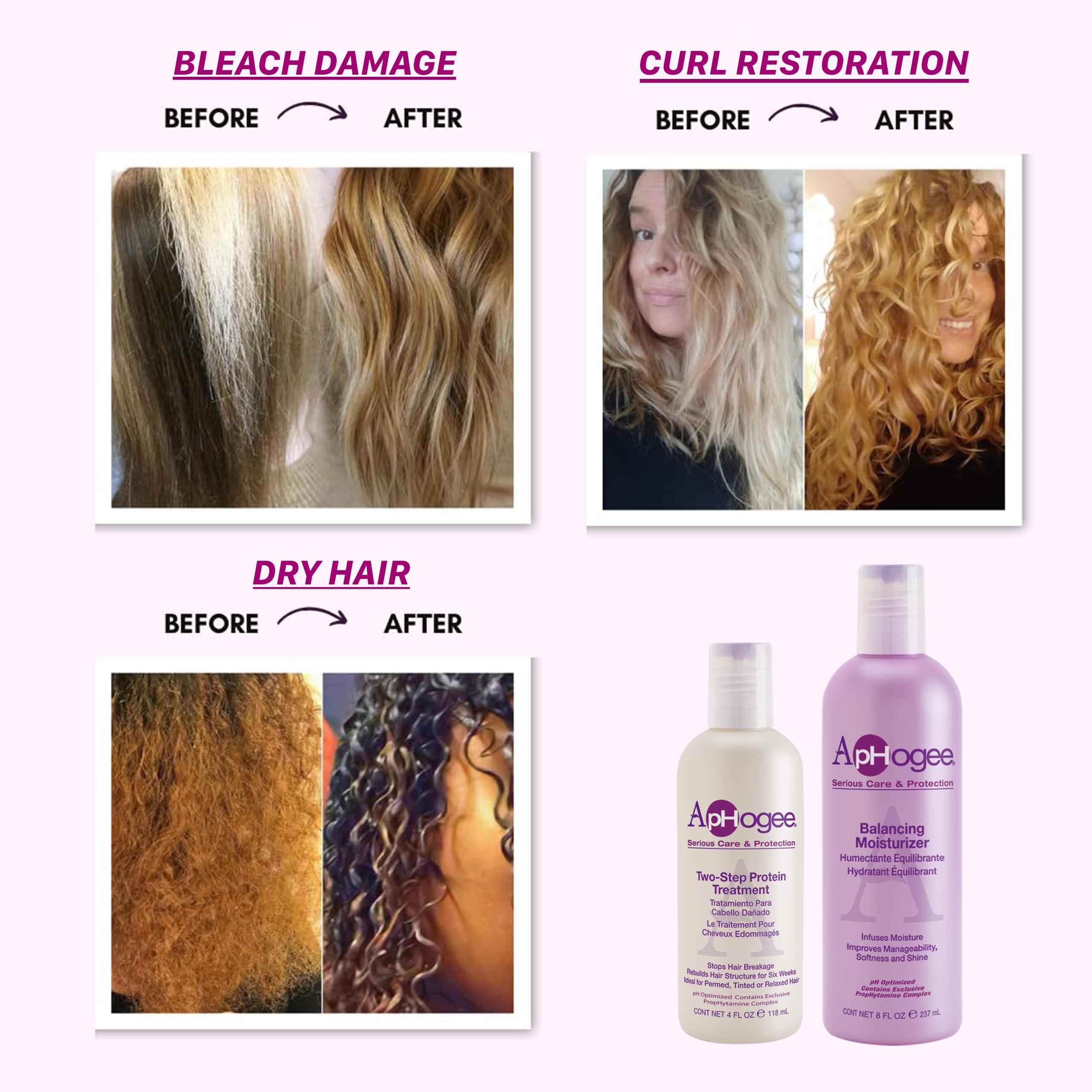 Aphogee: cabello teñido con cuidado y brillo