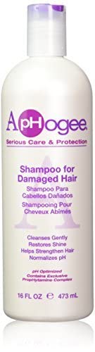 Aphogee champú para cabello dañado, cabello tras lavado luce más suave y resistente.