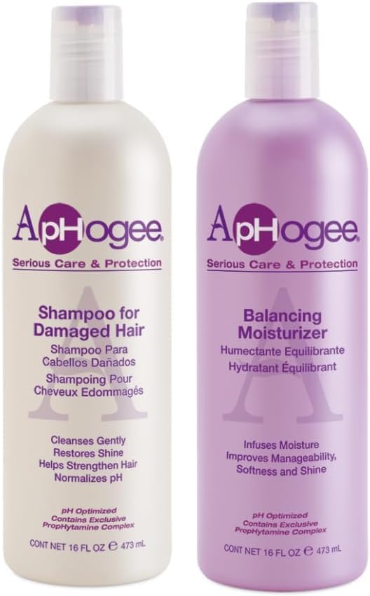 Champú Aphogee para cabello dañado, limpieza suave y protección del color