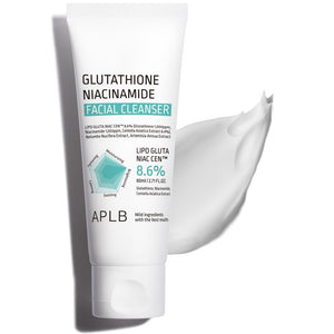 APLB Glutatión Niacinamida: botella del limpiador para limpieza suave y fresca.