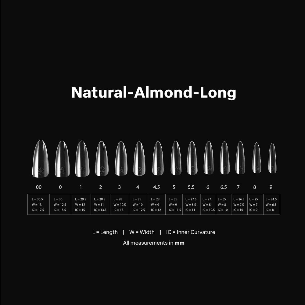 APRÉS Gel-X Almond: opciones natural y esculturado para diferentes estilos.