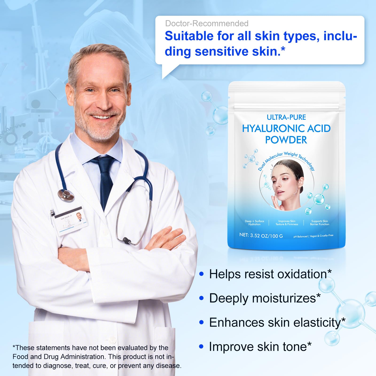 APUUFYQC Polvo para suero casero: crea tu tratamiento hidratante.
