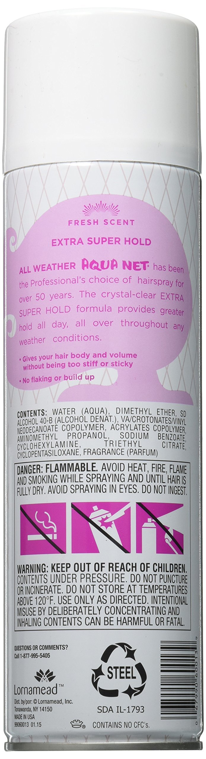 Aqua Net Professional spray cabello uso diario para peinados duraderos