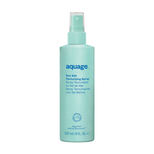 Aquage spray de sal marina en botella para volumen natural.
