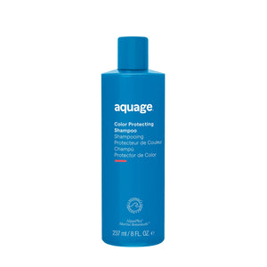 Aquage champú protector de color, botella elegante, limpieza suave para cabello teñido