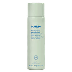 Aquage Freezing Spray en mano para fijación fuerte y suave sin residuo