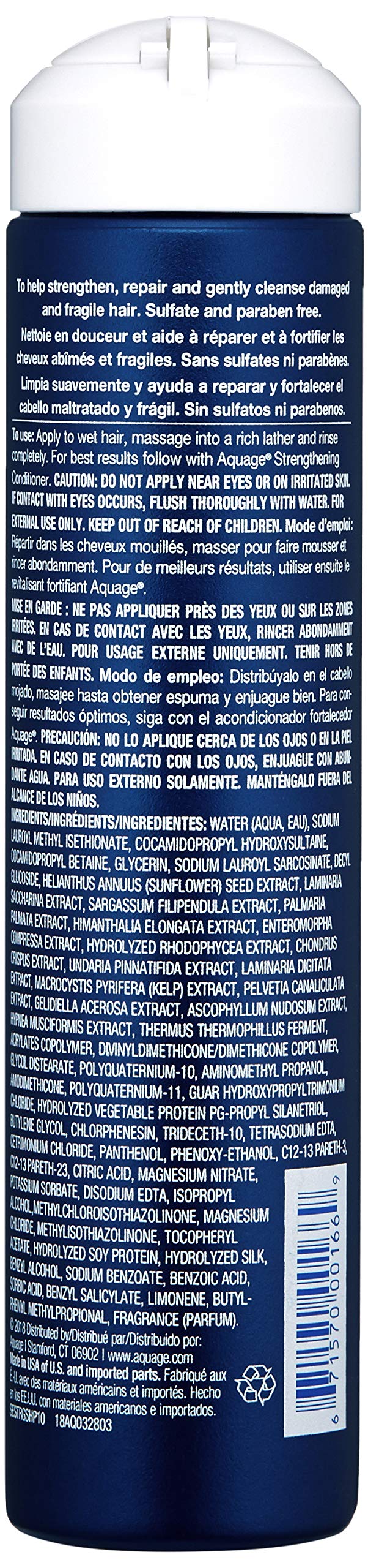 Espuma lujosa de Aquage SeaExtend aporta sensación suave y cabello más manejable.