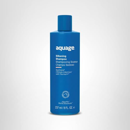 Resultado sedoso después del lavado con Aquage SeaExtend Silkening Champú