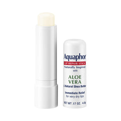 Bálsamo labial Aquaphor hidratación sin fragancia para uso diario en piel sensible.