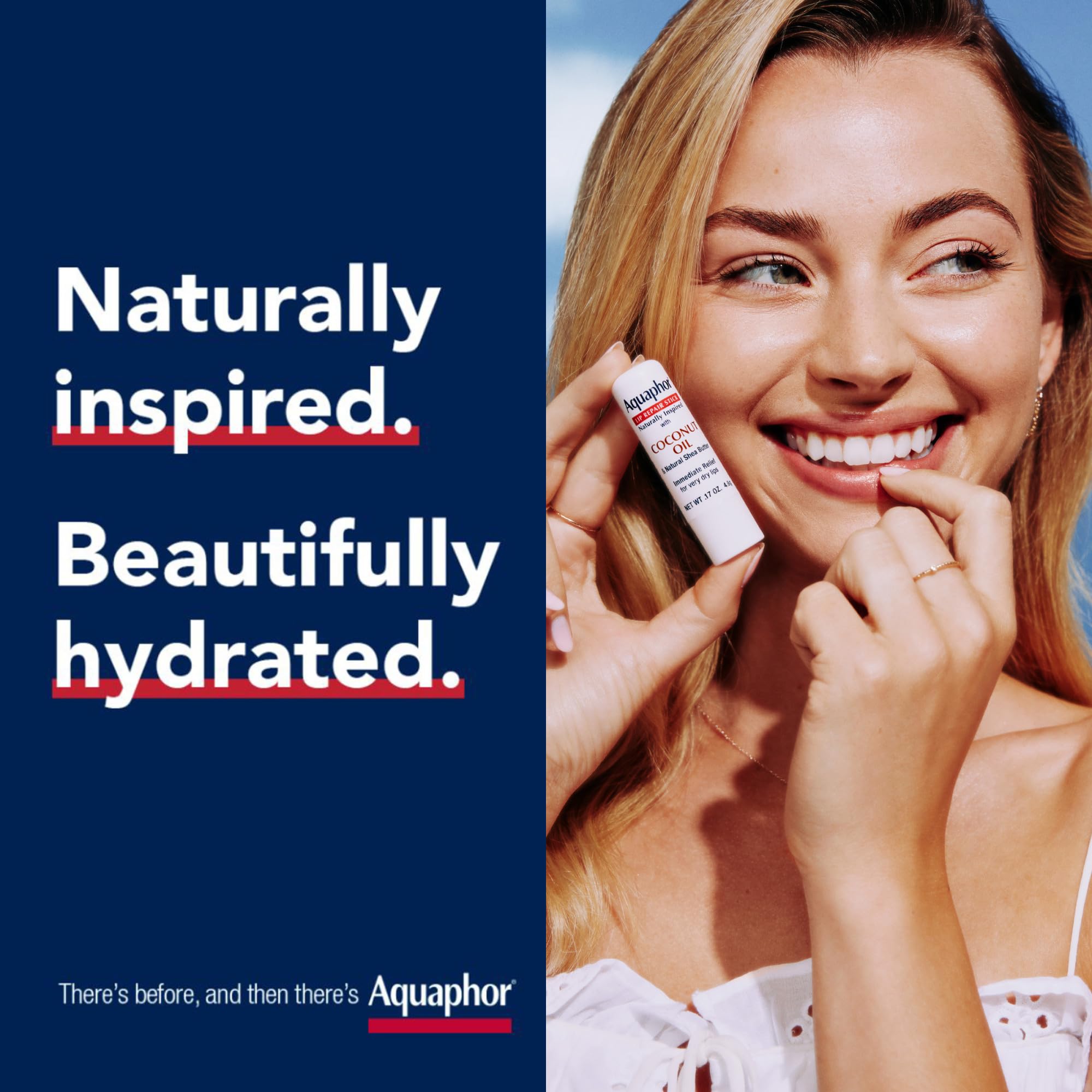 Fórmula sin fragancia en Aquaphor Lip Repair Stick