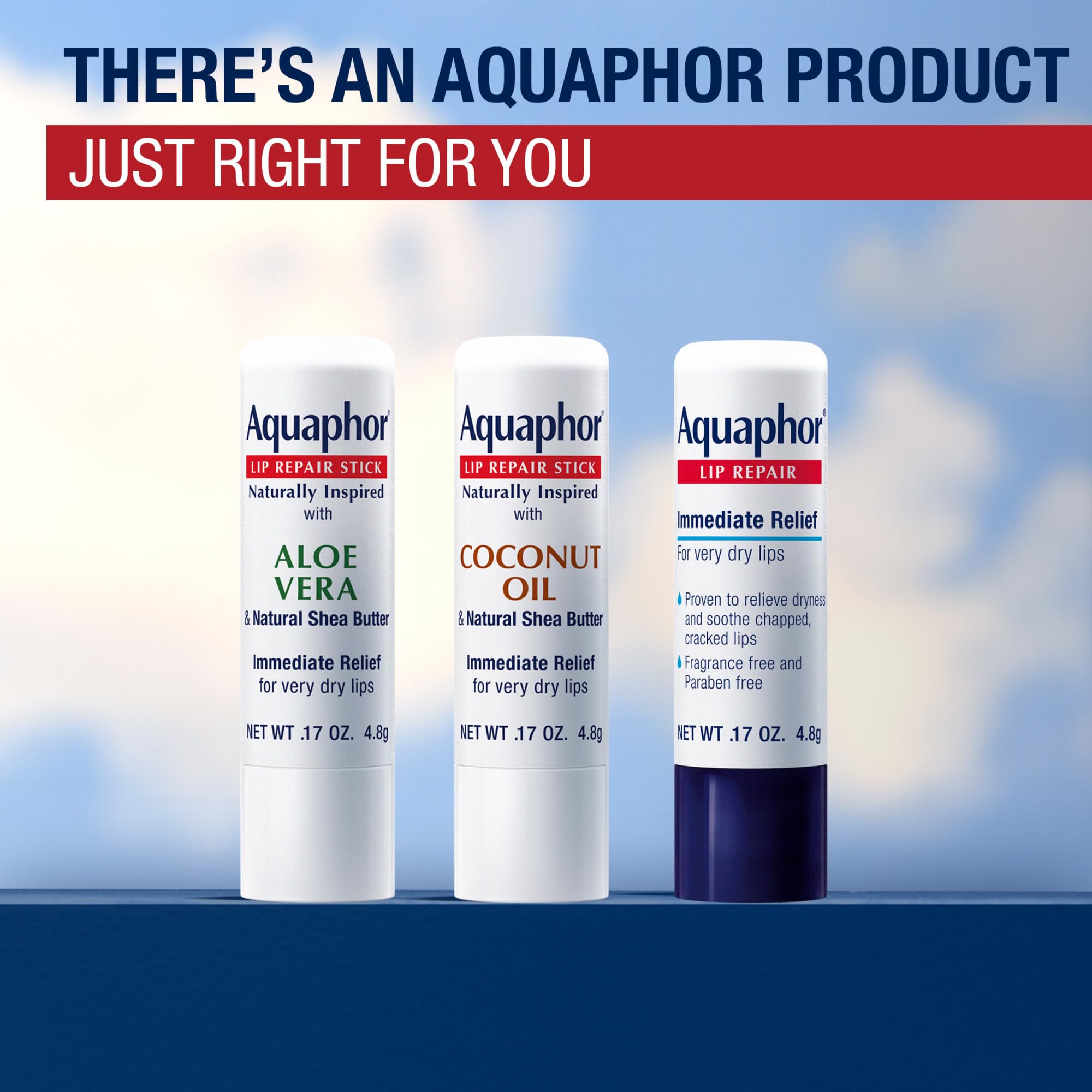 Uso en condiciones secas y frías con Aquaphor Lip Repair