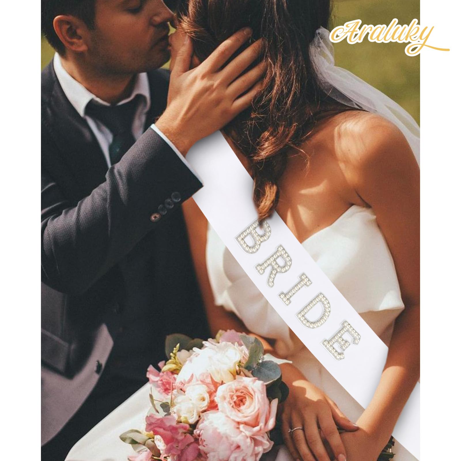 Araluky accesorio para la novia con perlas, regalo o complemento ideal.