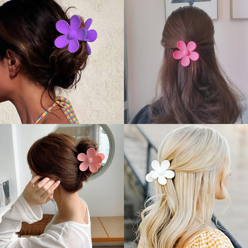 Pinza floral Arbogi lila para recoger cabello en looks suaves
