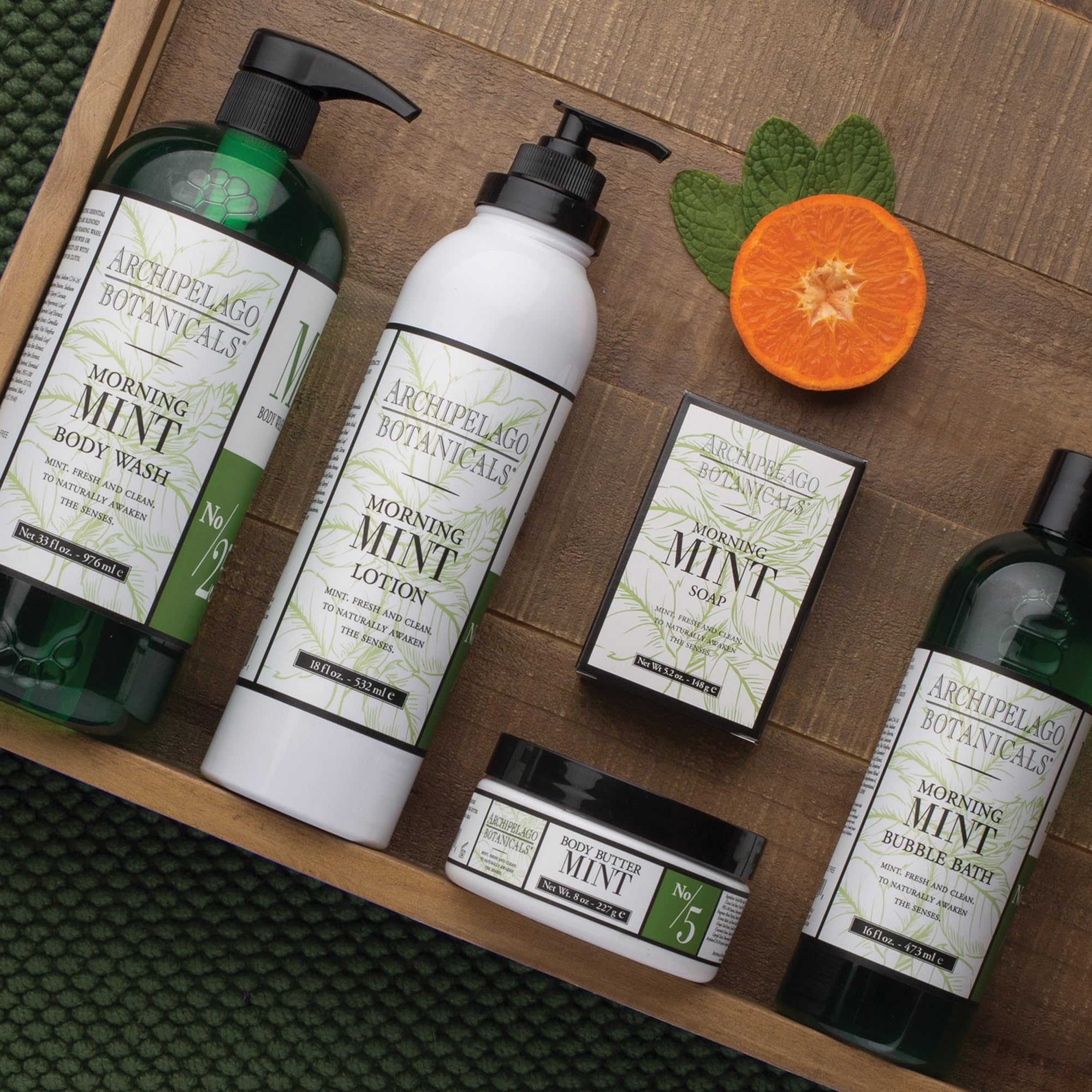 Archipelago Morning Mint, hojas de menta silvestre aportando frescura natural