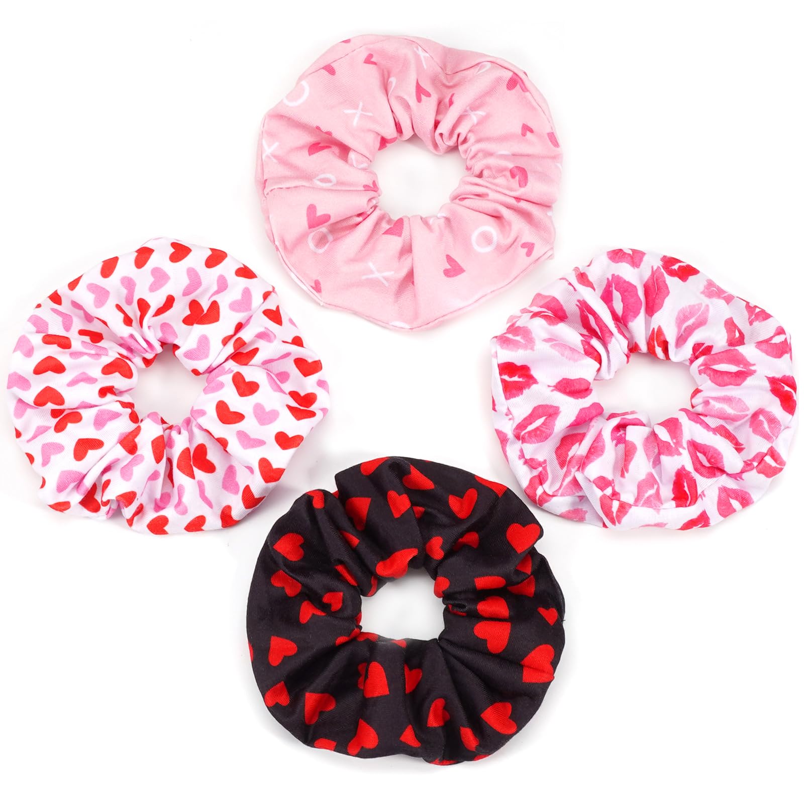 Ardorchid San Valentín: coletas con Corazón Rojo, ajuste cómodo para cualquier peinado.