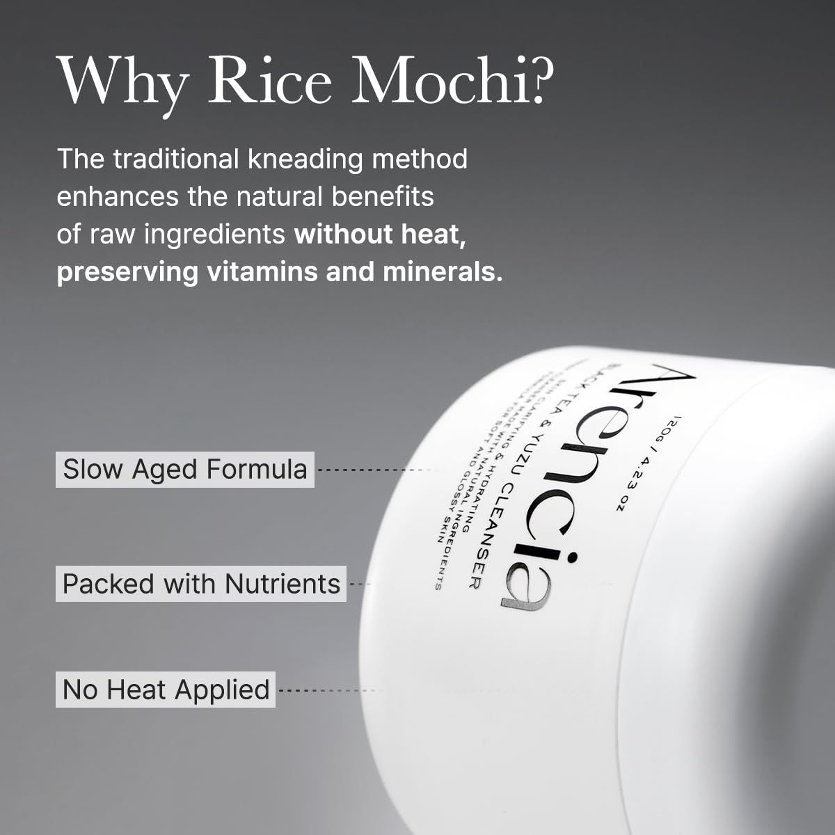 ARENCIA Mochi Limpiador en rutina facial diaria con sensación fresca.