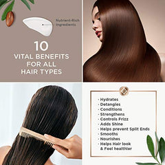 Cabello con brillo sedoso gracias a Argan Magic 10 en 1.