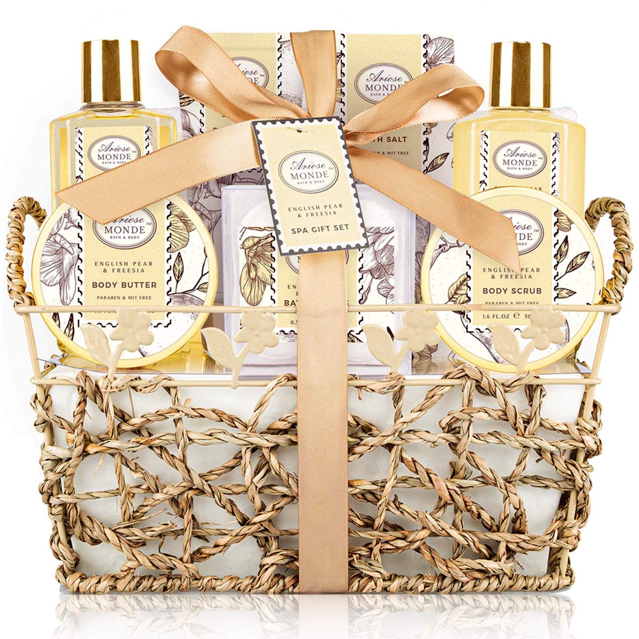 Cesta spa ArioseMonde completa para regalo elegante y relajante