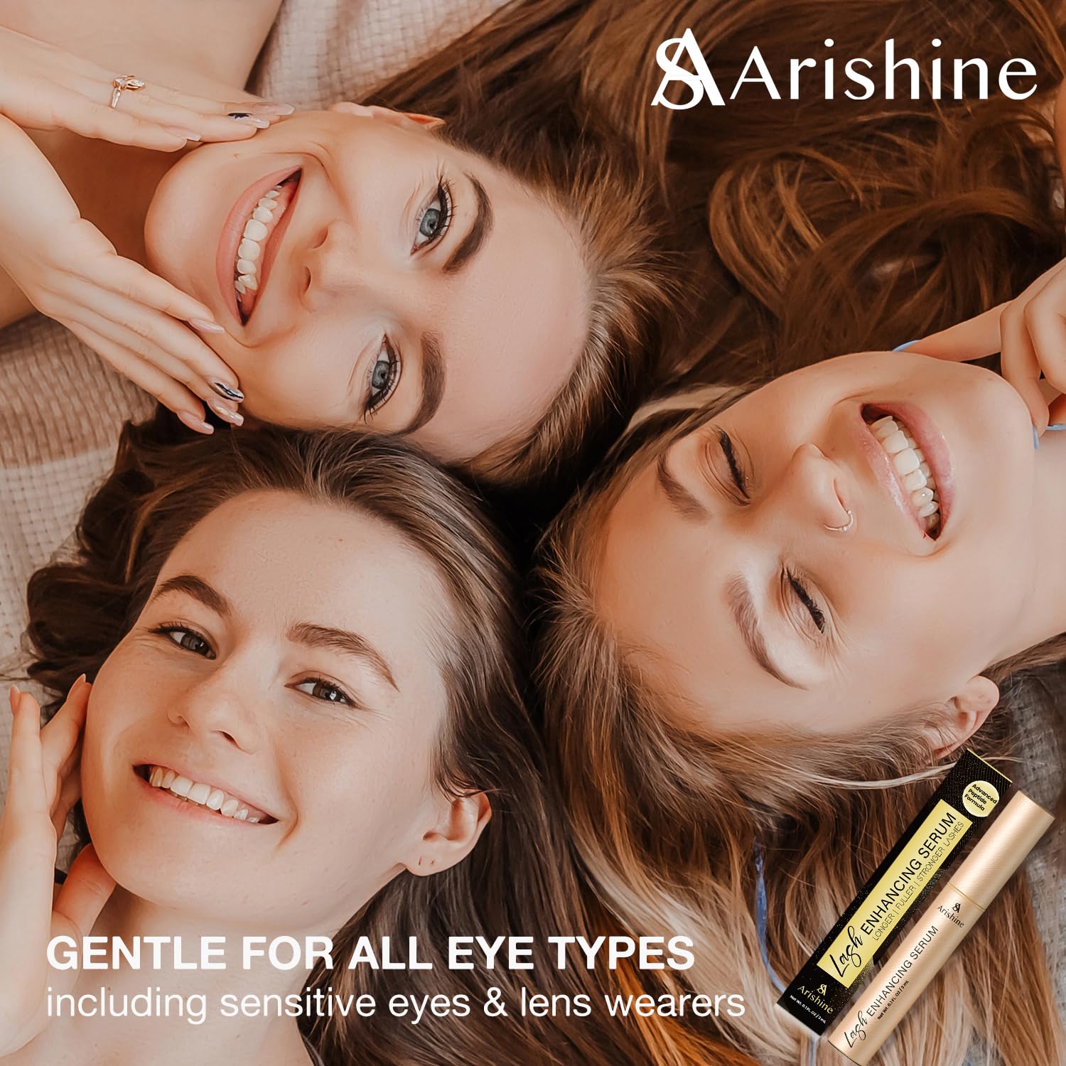 Tubo compacto de suero Arishine, ideal para viajar.