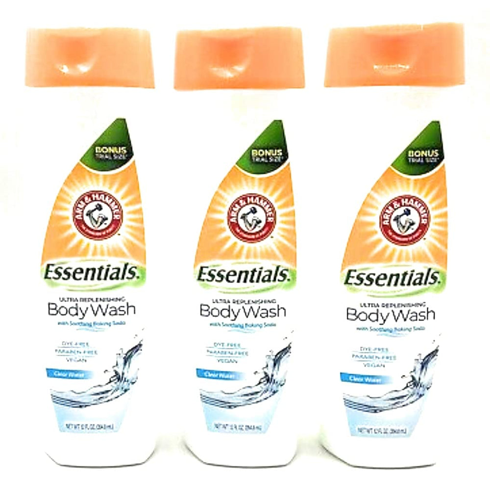 Arm & Hammer Clear Water botella vertido para limpieza suave diaria.