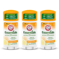 ARM & HAMMER Essentials desodorante naranja cítrico en barra sólida para uso diario