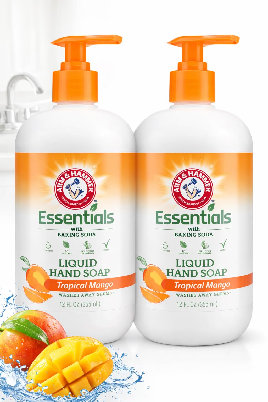Arm & Hammer Essentials uso diario en cocina y baño.