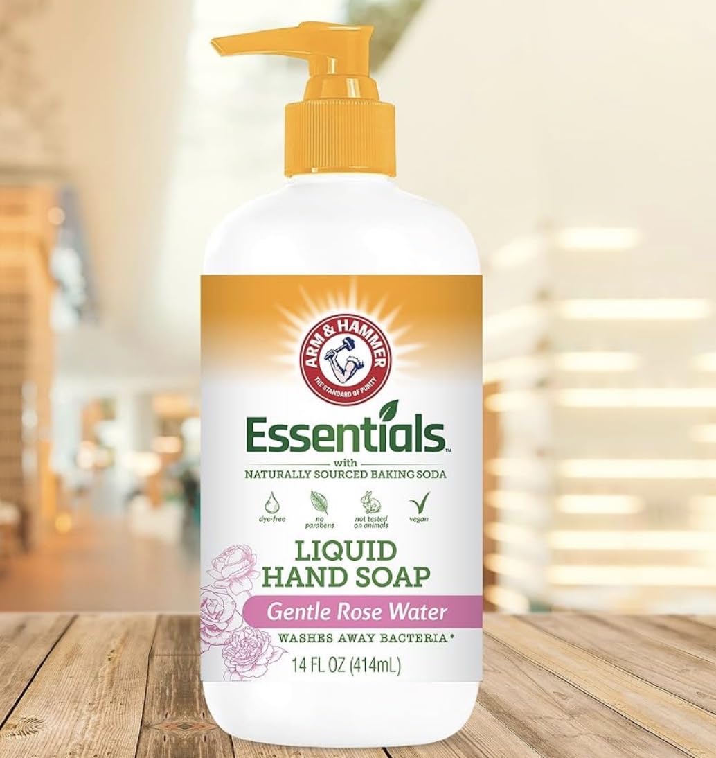 Arm & Hammer jabón líquido rosas, espuma suave para uso diario.