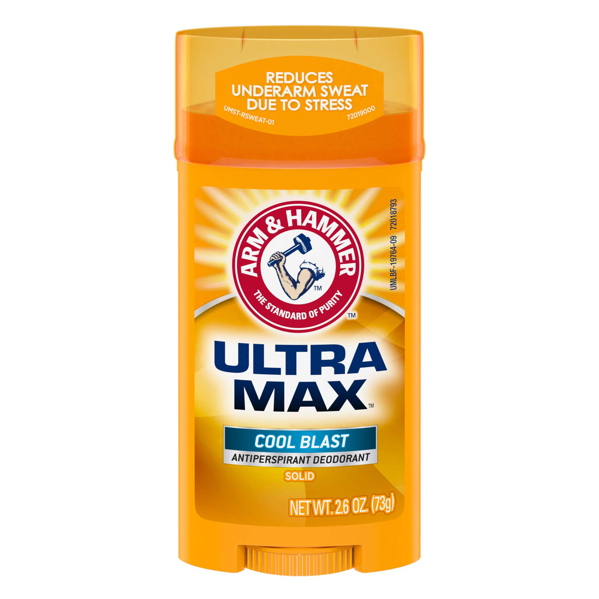 Arm & Hammer Ultra Max desodorante solid Cool Blast: empaque compacto para uso diario