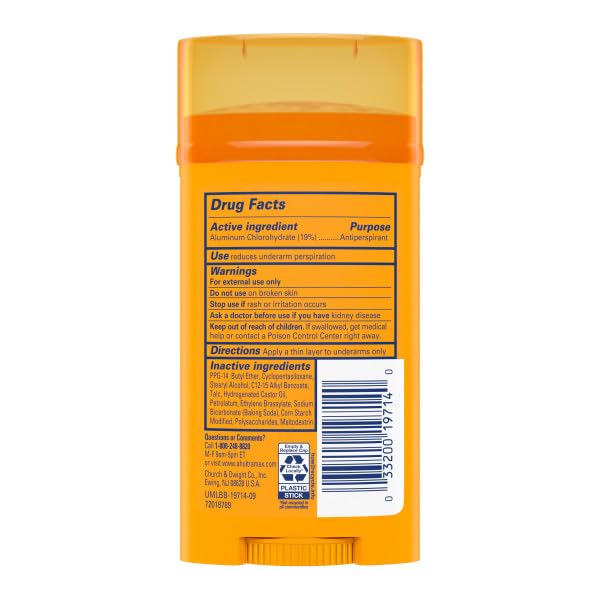 Arm & Hammer Ultra Max, protección diaria contra el sudor para días activos.