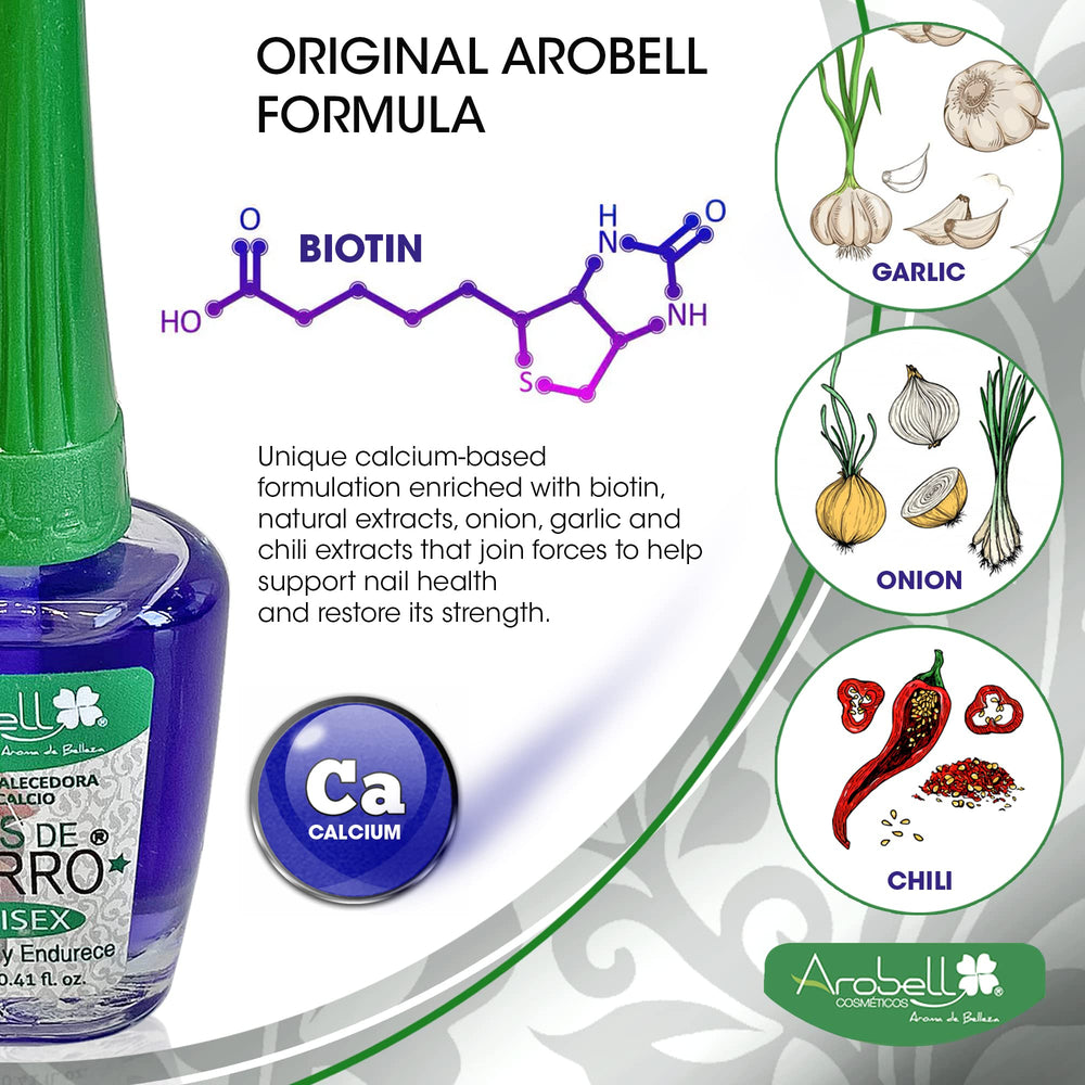 AROBELL Uñas fuertes y resistentes gracias a su fórmula reforzada.