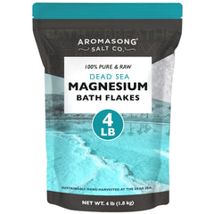 Aromasong escamas magnesio mar muerto para baño, relajación suave.
