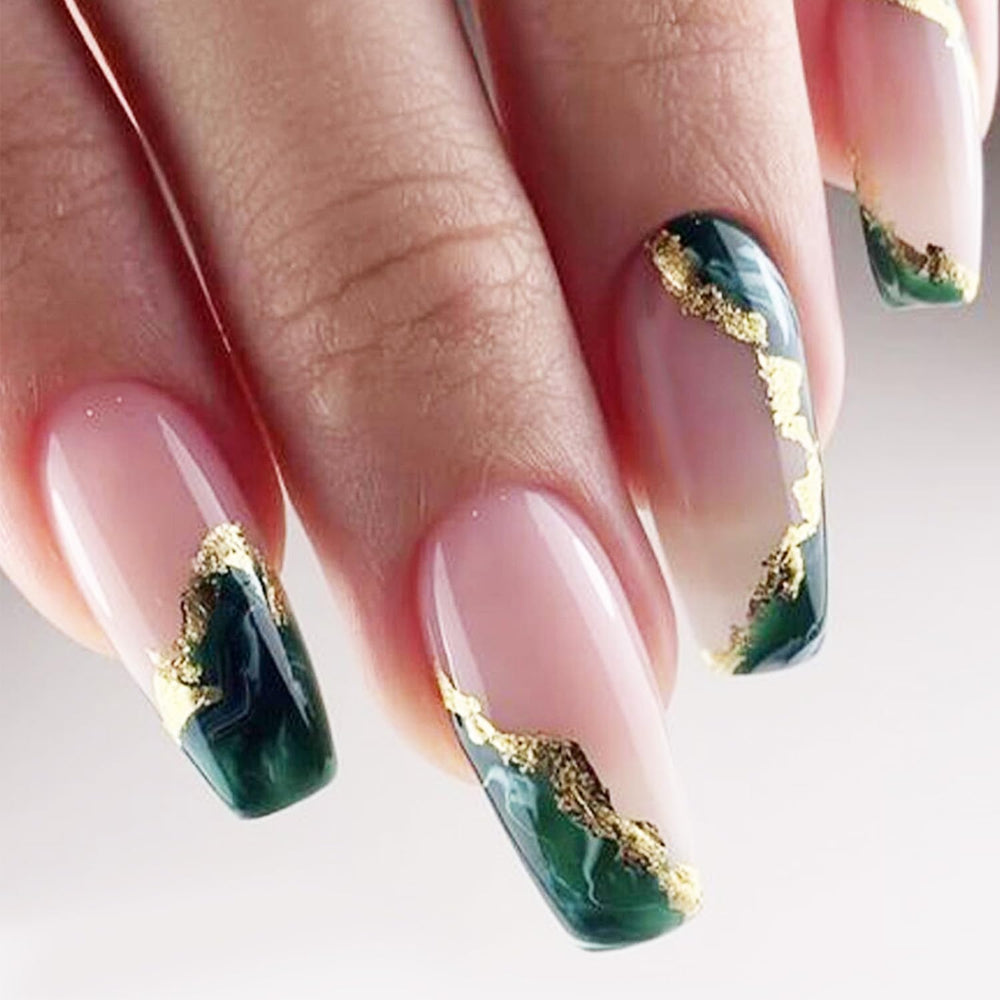 AROVFAM uvas verdes mármol con brillo dorado para un look elegante diario.