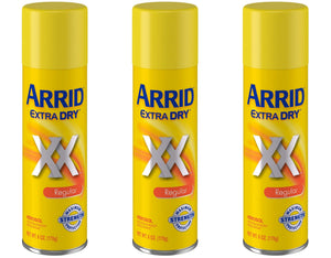 Arrid desodorante en aerosol, protección duradera para todo el día.