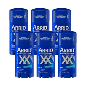 Arrid XX Extra Extra Dry frente del empaque, protección duradera para el día.