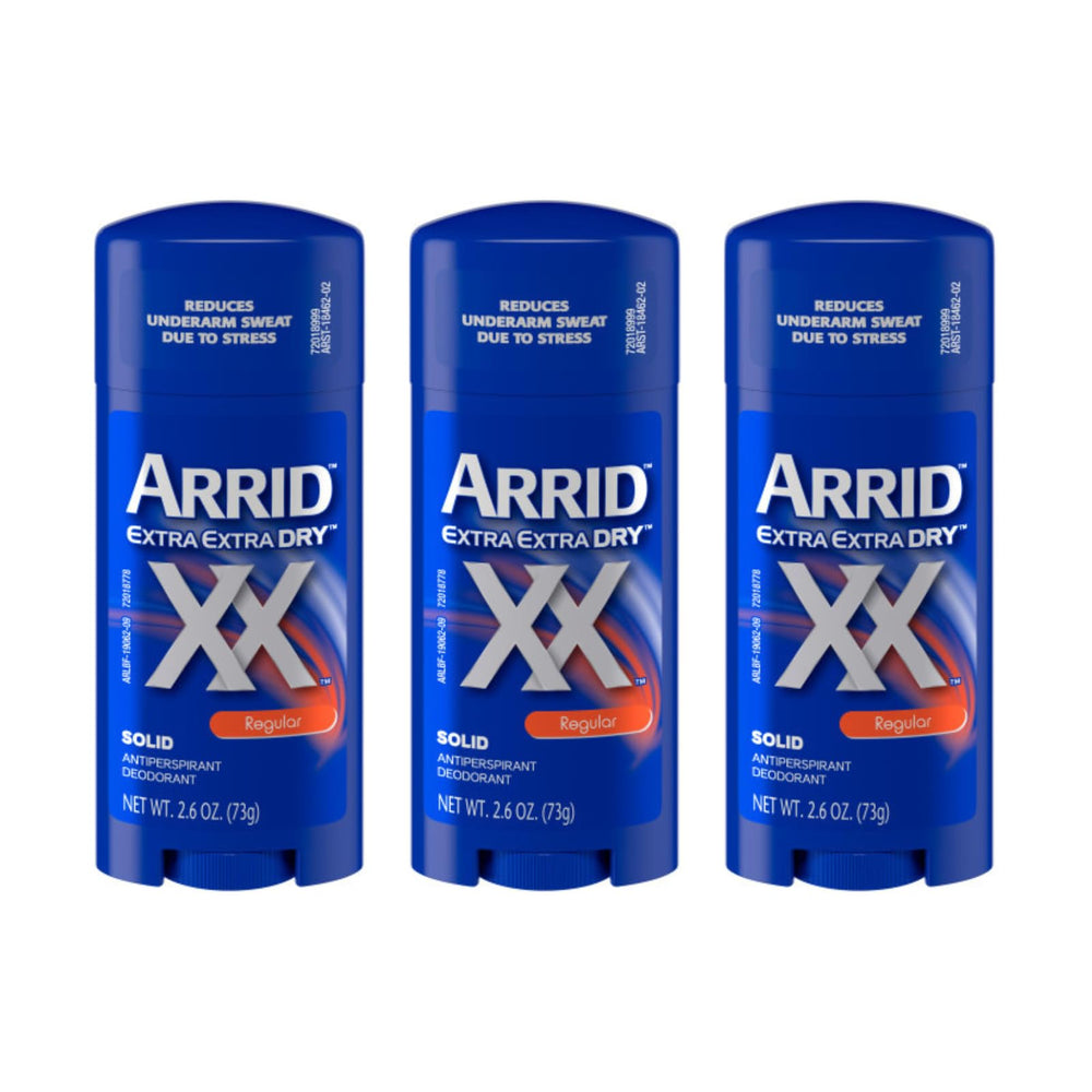 Arrid XX antitranspirante, botella frontal, protección diaria contra la transpiración.