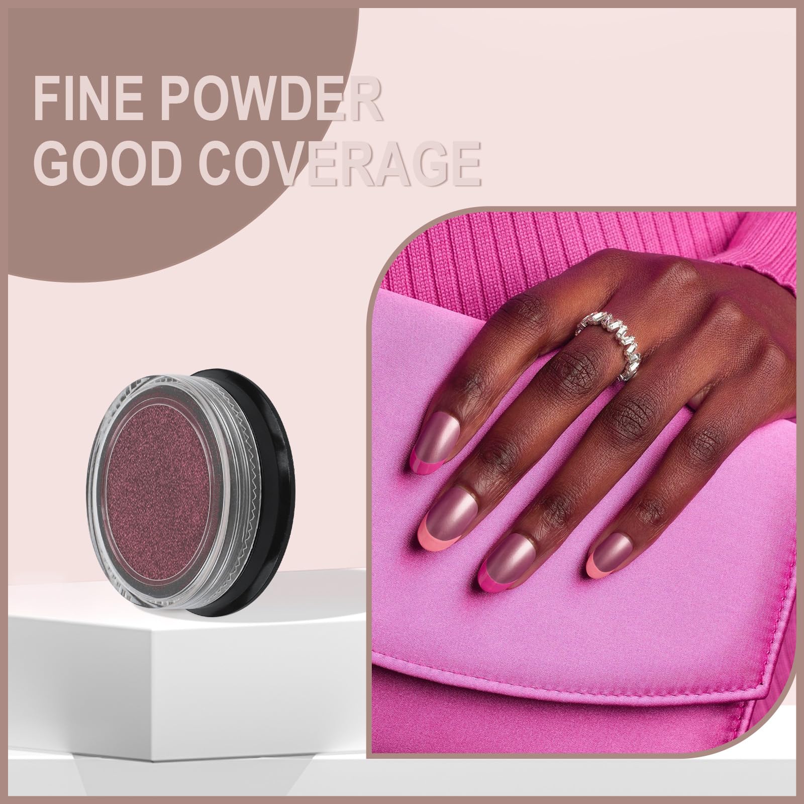 Artdone brillo perlado realza colores base en uñas.