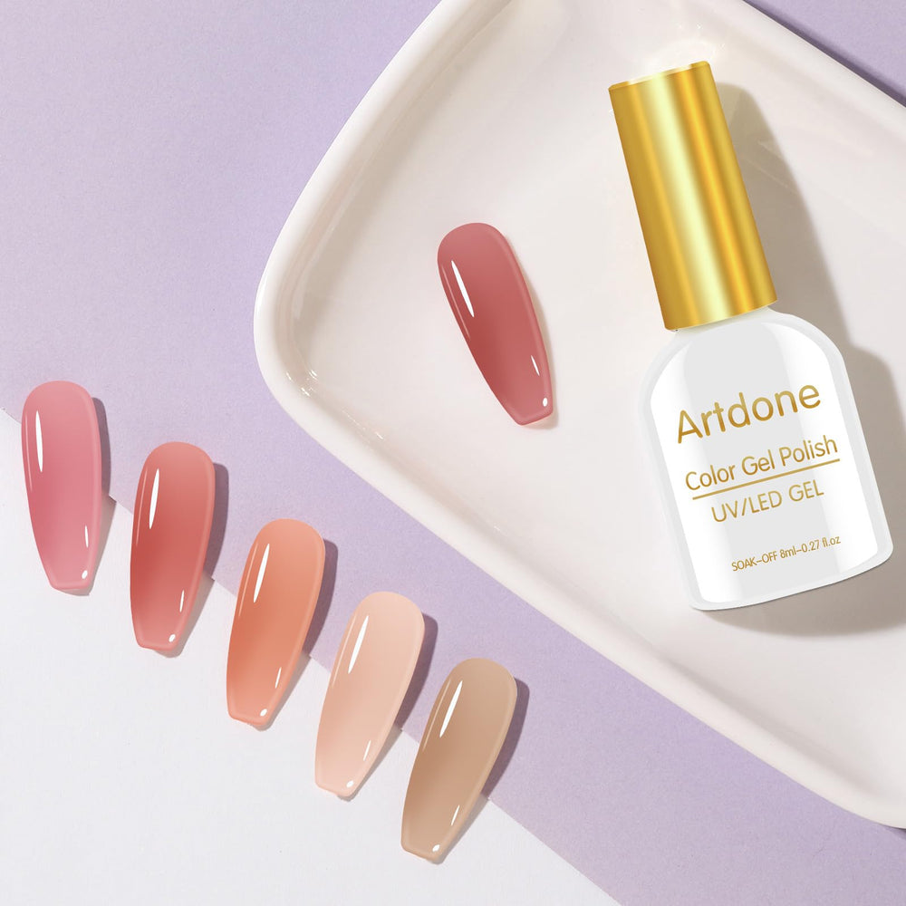 Artdone estuche de gel para manicura en casa, opción práctica y duradera.