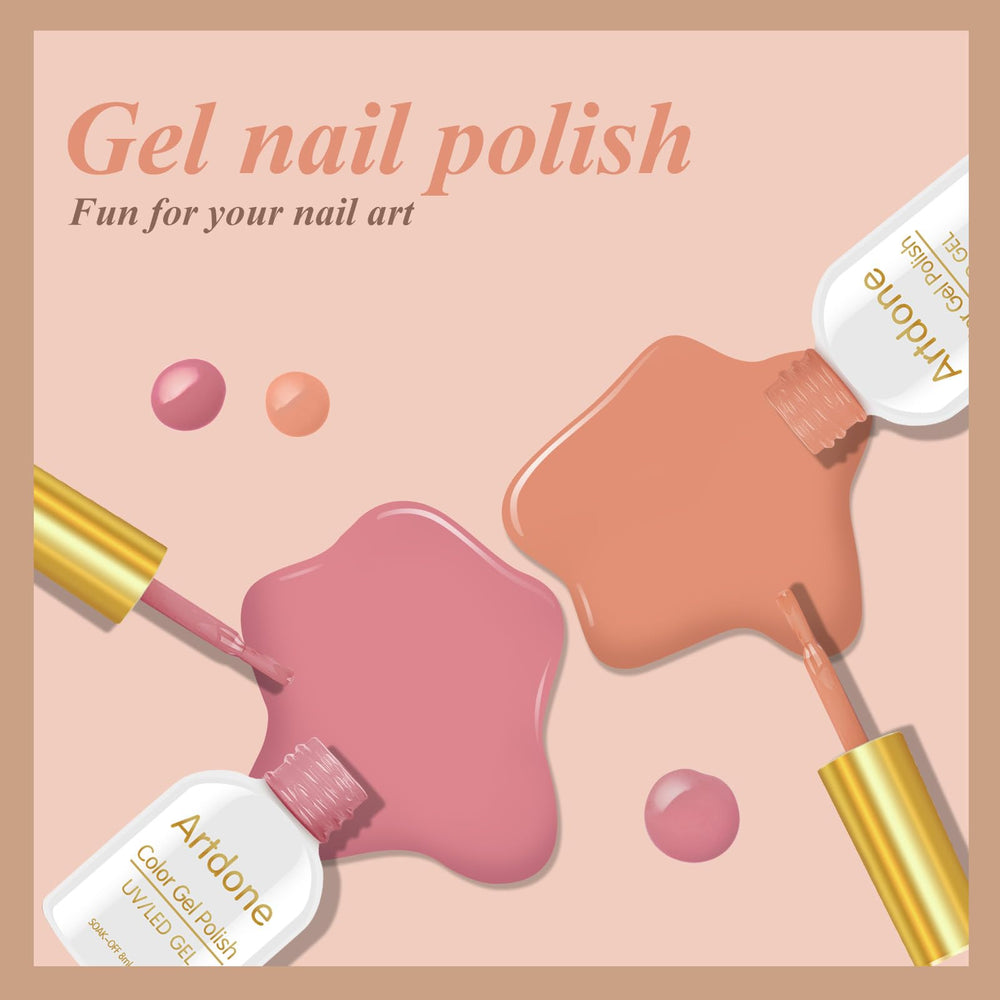 Artdone diseño degradado con gel para nail art moderno y creativo.