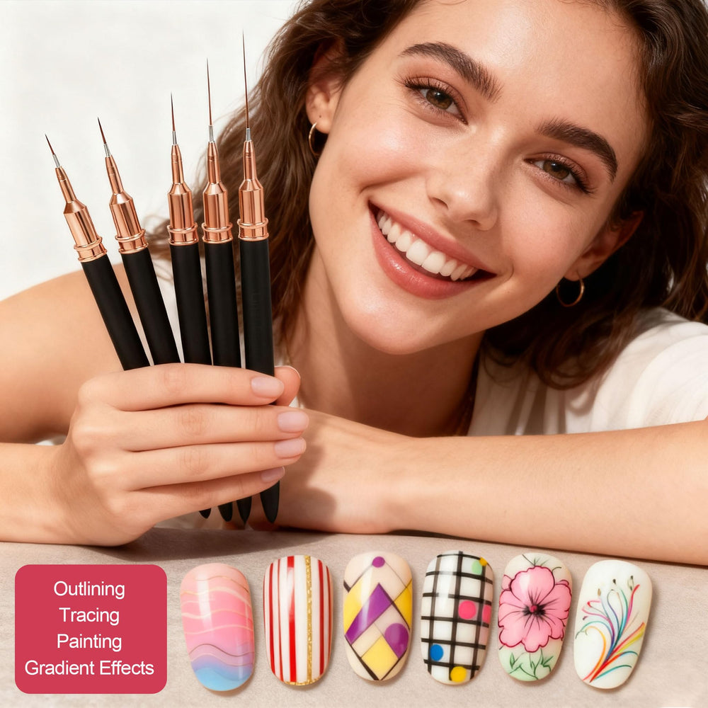 ArtDone pinceles de detalle con mango ergonómico: control estable para trazos precisos.