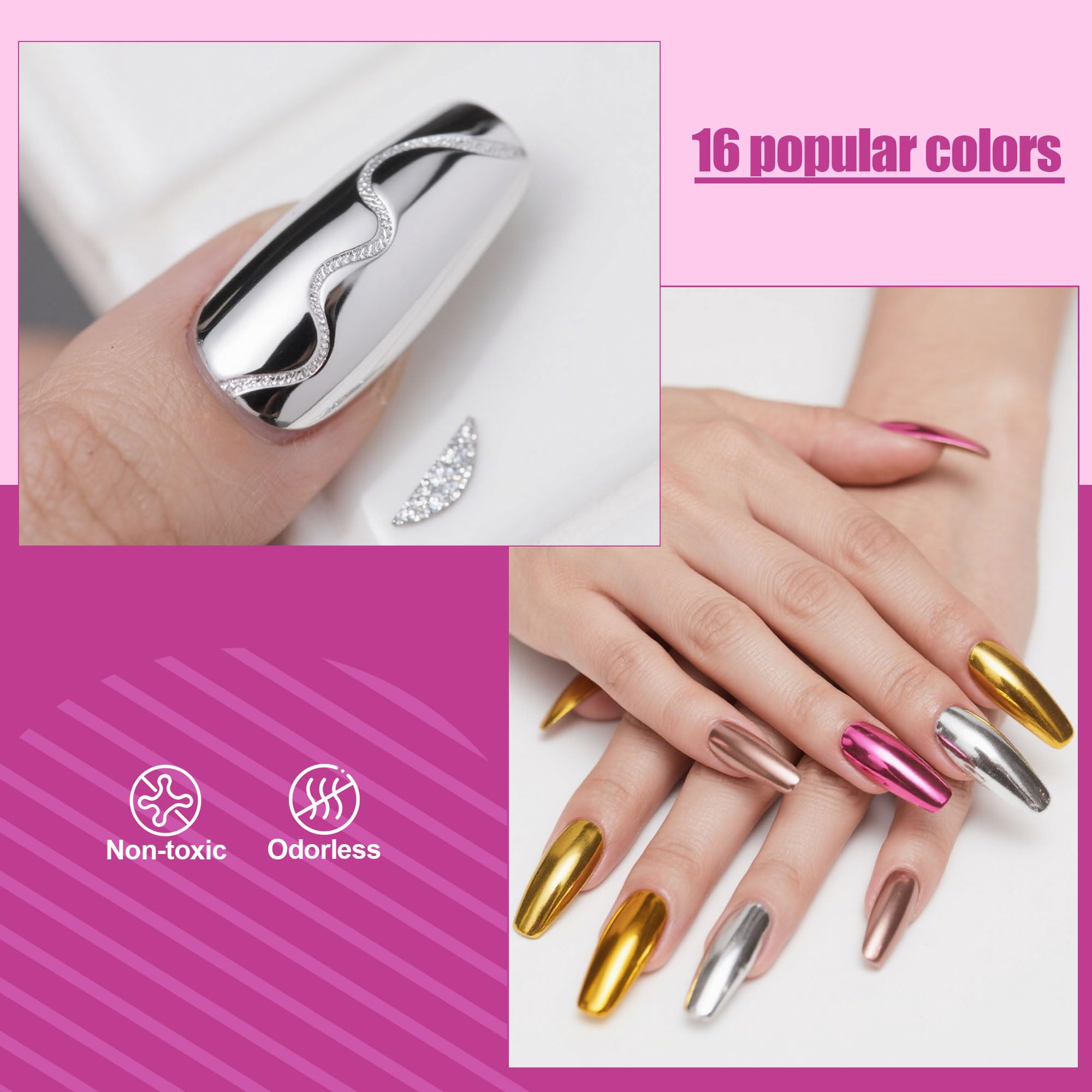 Artdone Polvo ultrafino para un acabado duradero en uñas