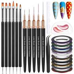 ArtDone tira de dibujo para uñas: diseño profesional sin pegamento, ideal para líneas nítidas.