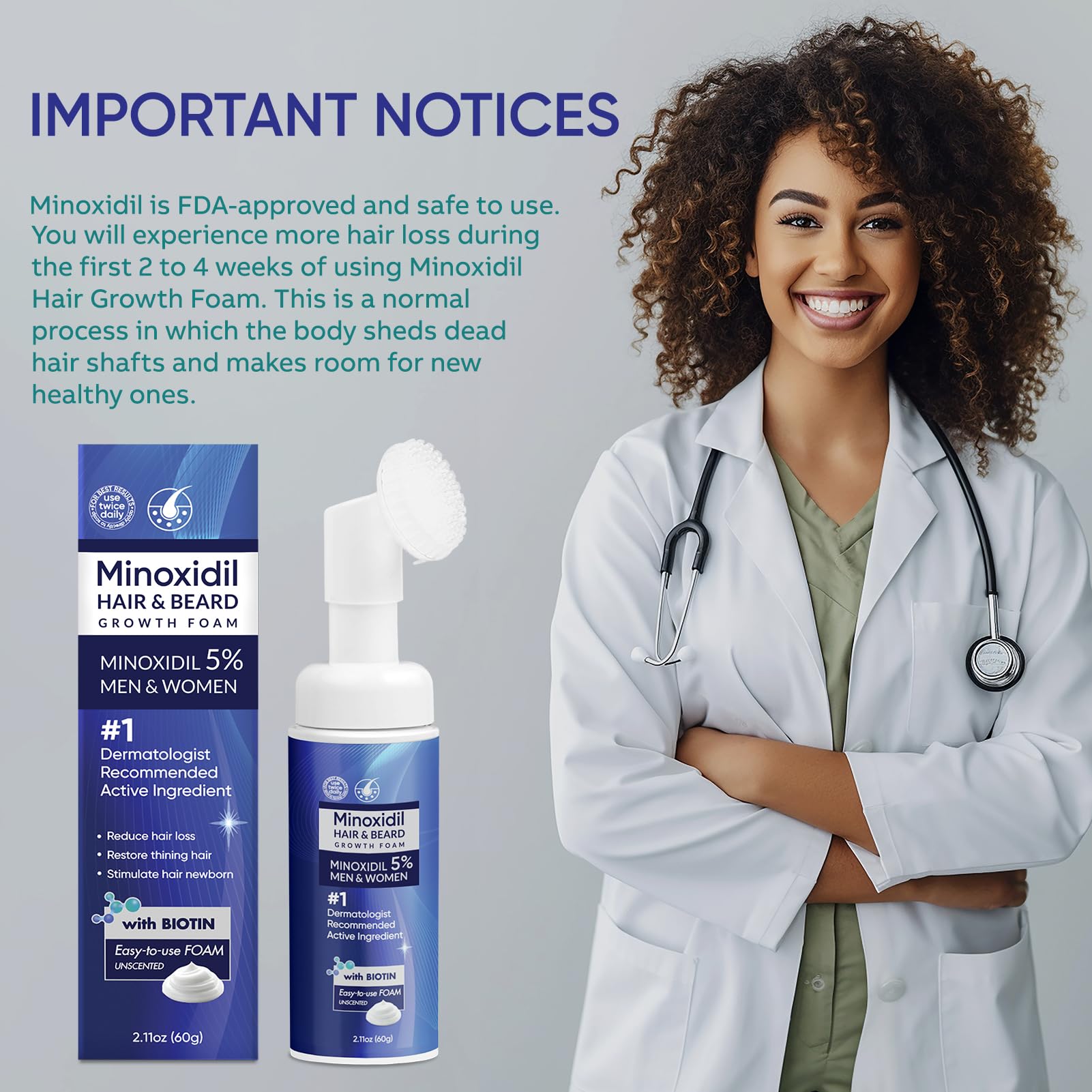 Caja y envase de Artimore Minoxidil 5% espuma listos para compra.
