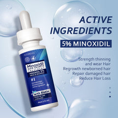 Artimore minoxidil scalp application showing even coverage for fuller look.