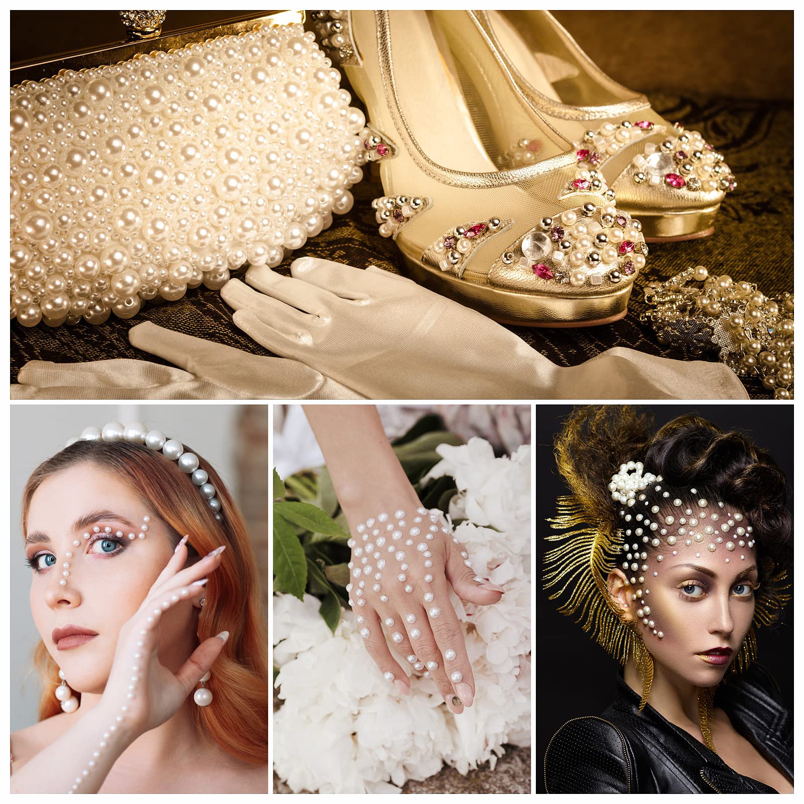 Perlas para bodas y decoraciones en tarjetas Artistbeauty