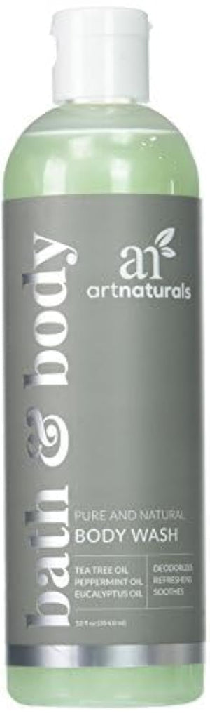 Artnaturals gel de ducha con árbol de té, botella: limpieza suave y vigorizante para uso diario.