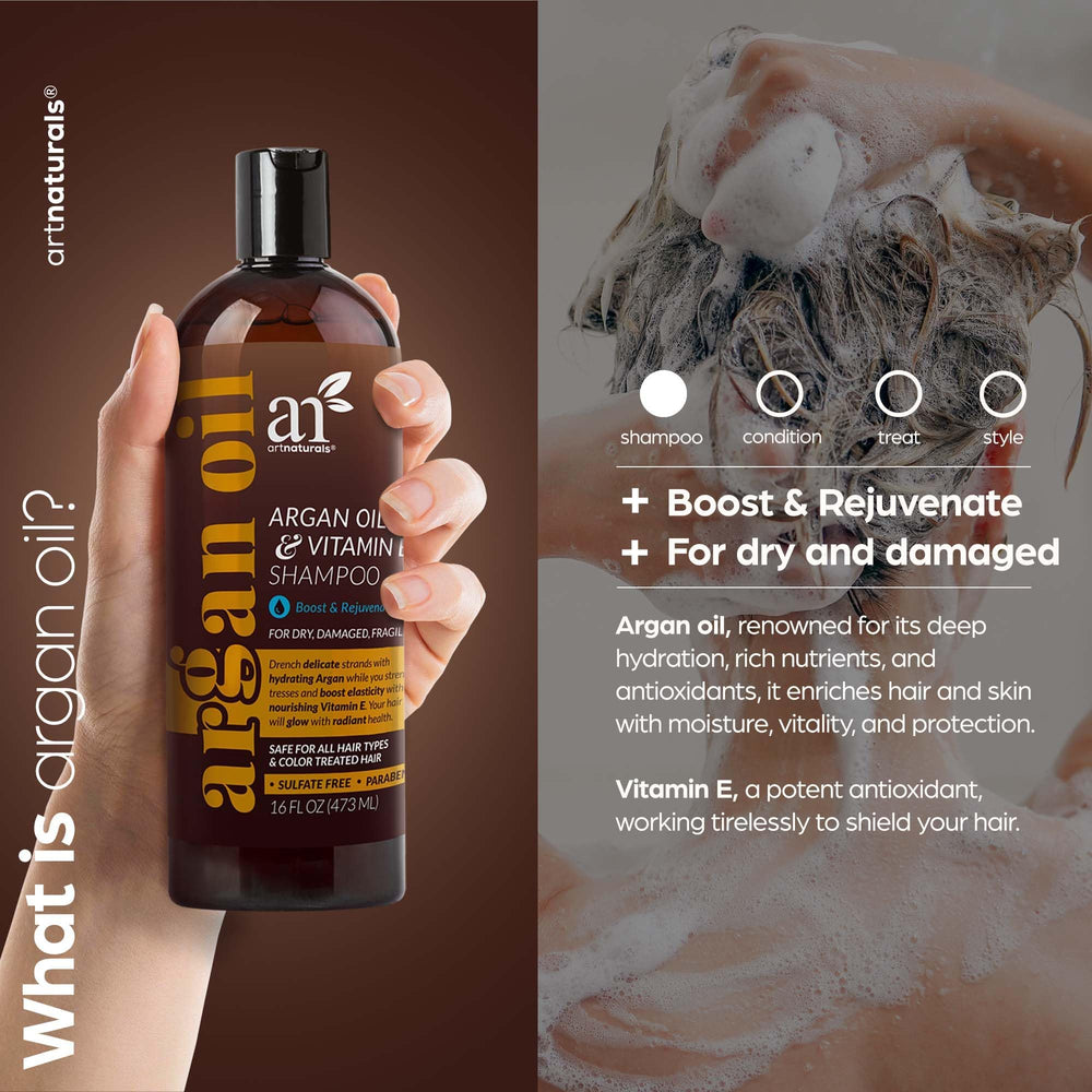 Artnaturals champú crecimiento, aplicador visible para cobertura precisa del cuero cabelludo.