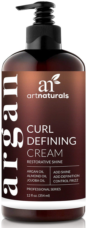 Artnaturals Crema Definidora de Rizos en botella para rizos definidos y brillantes.