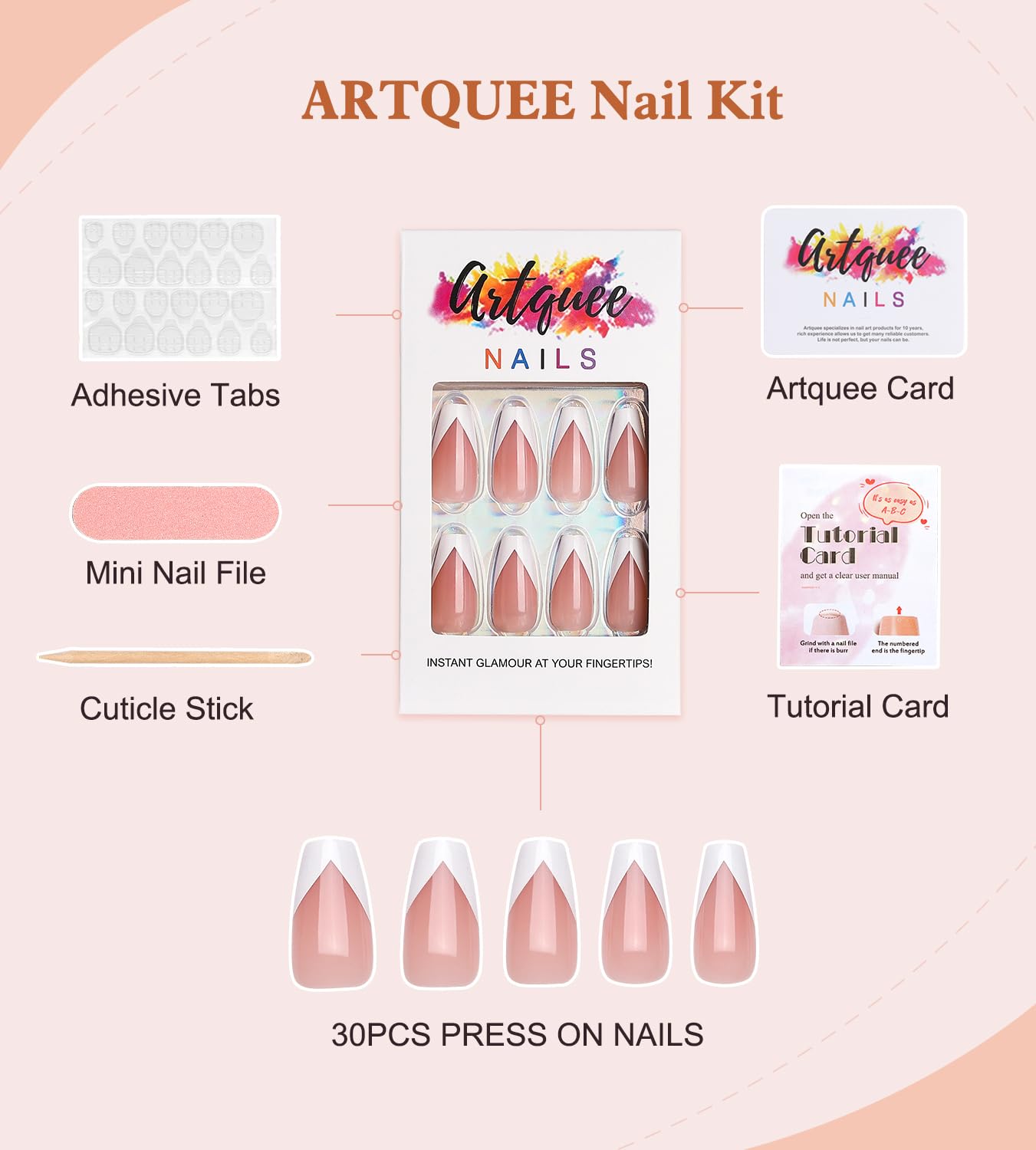 Artquee V 30 piezas en 15 tallas para ajuste perfecto
