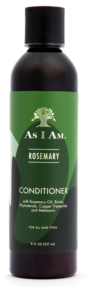 As I Am acondicionador romero, botella, fortalece el cabello
