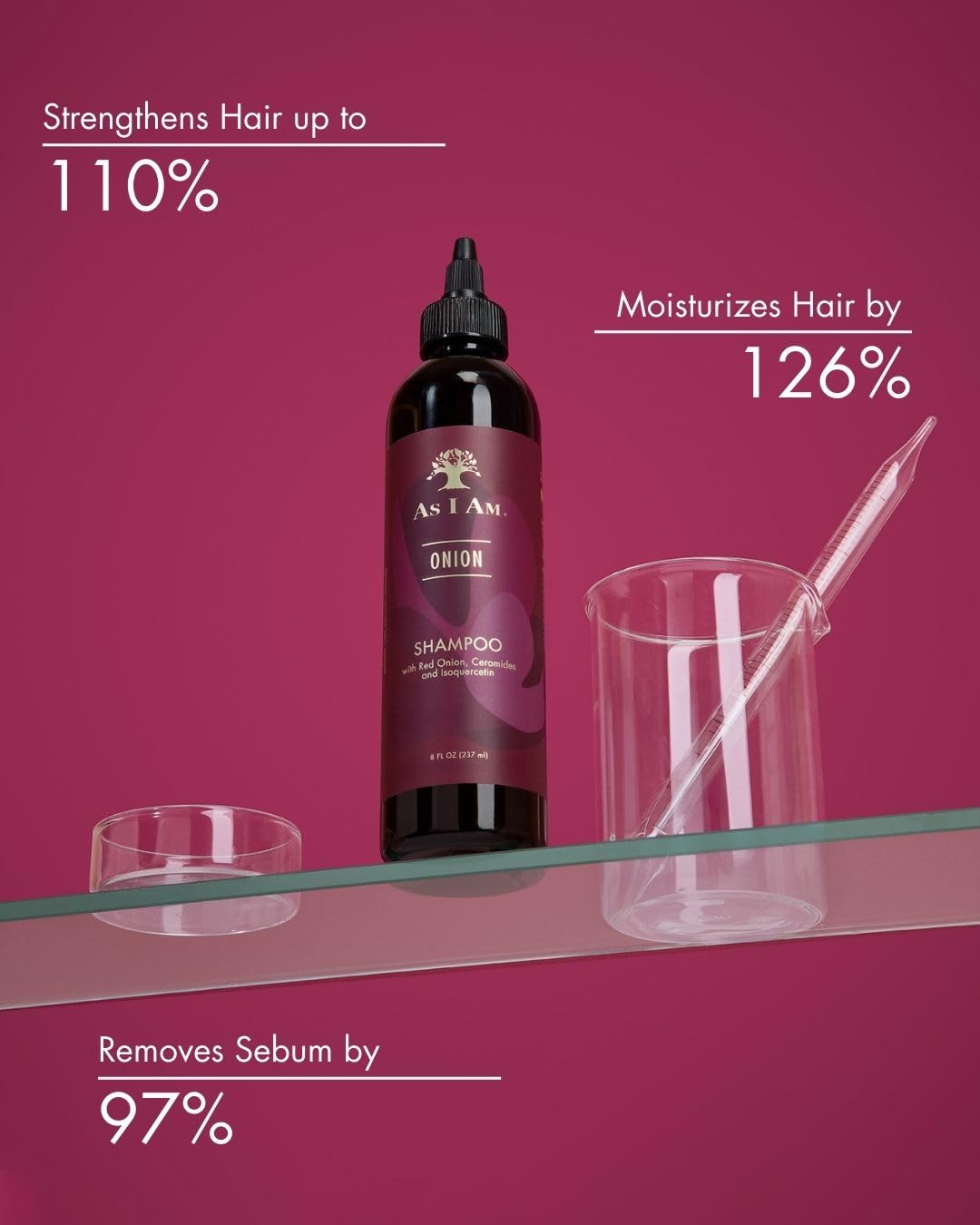 As I Am shampoo cebolla roja, ceramidas para cabello suave e hidratado
